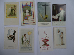 8 Images Religieuses, Eglise De Menetou-Ratel (Cher) Communion  30 Mai 1965 (Fargeot, Richer, Labaille, Broyard, Bedu... - Images Religieuses