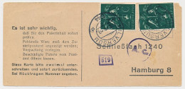 Hilversum - Hamburg Duitsland 1944 - Liebesgabenpaket - Non Classés