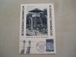 Carte Postale Ancienne 1ER JOUR Paris MIRADOR DANS UN CAMP DE CONCENTRATION 1964 - Autres & Non Classés
