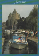 JOSSELIN, NAVIGATION AU PIED DU CHATEAU COULEUR   REF 16875 - Josselin