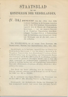 Staatsblad 1929 : Autobusdienst Bareveld - Winschoten - Documents Historiques