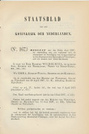 Staatsblad 1897 : Beveiliging Spoorwegbrug Roosendaal Vlissingen - Documents Historiques