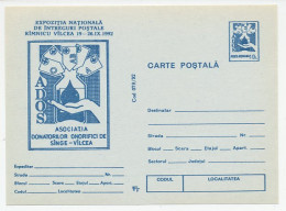 Postal Stationery Romania 1992 Blood - Donor - Andere & Zonder Classificatie