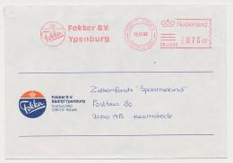 Meter Cover Netherlands 1982 Fokker - Airport Ypenburg  - Flugzeuge