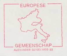 Meter Cover Netherlands 1970 European Community - Map - The Hague - Institutions Européennes