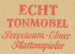Meter Cut Germany 1954 Record Player - Perpetuum - Ebner - Musik