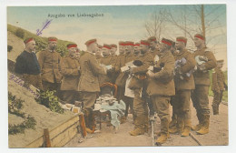 Fieldpost Postcard Germany 1915 Handing Out Love Gifts - WWI - WW1