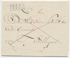 Delft - Hillegom 1818 - DELFT FRANCO - ...-1852 Prephilately