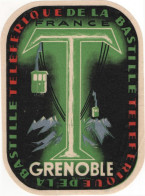 Grenoble - Telepherique De La Bastille - & Label - Hotelaufkleber