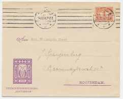 Envelop Rotterdam 1914 - Studentenvereniging / Uil - Non Classés