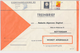 Treinbrief Kapelle Biezelinge - Rotterdam 1968 - Unclassified