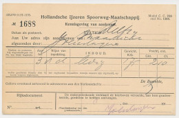 Spoorwegbriefkaart G. HYSM88a-I D - Locaal Te Delft - Interi Postali