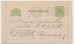 Postblad G. 13 Locaal Te S Gravenhage 1918 - Ganzsachen