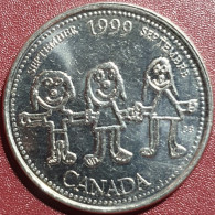 Canada 25 Cents, September 1999 - Canada In Child's Eyes KM350 - Canada