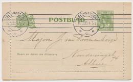 Postblad G. 13 Locaal Te Leeuwarden 1909 - Interi Postali