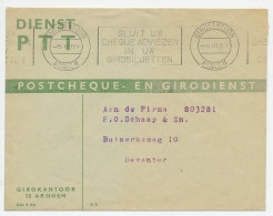 Machinestempel Postgiro Kantoor Arnhem 1957 - Zonder Classificatie