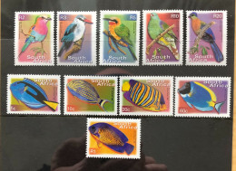 SOUTH AFRICA Definitives Reprint 2003 Birds And Fish 10v MNH - Autres & Non Classés