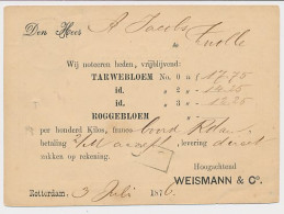 Briefkaart G. 7 Particulier Bedrukt Rotterdam 1876 - Postal Stationery