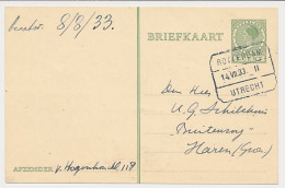 Treinblokstempel : Rotterdam - Utrecht II 1933 - Non Classés