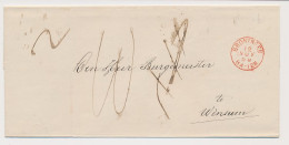 Twee-letterstempel Groningen 1869 - Brieven En Documenten