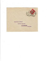 85 FONTENAY LE COMTE Cachet Manuel 1/7/1933 S/ PAIX 50c Rouge YT283  315 - Handstempels