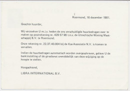Briefkaart G. 358 A Particulier Bedrukt Roermond 1981 - Postal Stationery