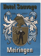 Hotel Sauvage - Meiringen - & Hotel, Label - Etiketten Van Hotels