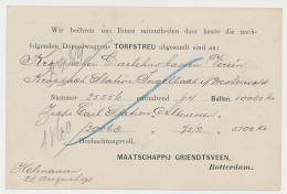 Briefkaart G. 27 Particulier Bedrukt Rotterdam - Duitsland 1891 - Postwaardestukken