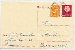 Briefkaart G. 338 / Bijfrankering Zaltbommel - Dedemsvaart 1970 - Interi Postali