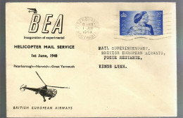 80608 -  HELICOPTER  MAIL  SERVICE - Brieven En Documenten