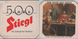 5005232 Bierdeckel Quadratisch - Stiegl - Beer Mats