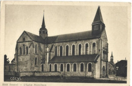 Carte Postale Ancienne: HAM: L'Eglise Notre-Dame. - Ham