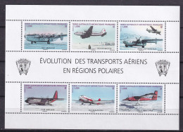 131 TERRES AUSTRALES (TAAF) 2012 - Yvert 612/17 - Avion Region Polaire - Neuf **(MNH) Sans Charniere - Unused Stamps