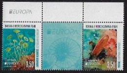 BOSNIA And HERZEGOVINA MOSTAR /BOSNIA CROATA  -EUROPA-CEPT 2024 -"UNDERWATER FLORA And FAUNA"-SERIE En GUTTER PAIR-EUR 1 - 2024