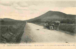 63 - Riom - Coupe Gordon Bennett - Circuit Michelin - La Ligne Droite Dans Les Bois De Riom - Animée - Automobiles - CPA - Riom