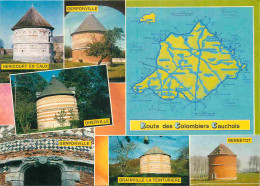 Pigeonniers - Normandie - Pays De Caux - La Route Des Colombiers Cauchois - Multivues - Carte Géographique - Colombophil - Sonstige & Ohne Zuordnung