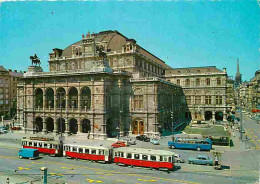 Trains - Tramways - Autriche - Vienne - L'Opéra - Automobiles - Bus - CPM - Voir Scans Recto-Verso - Tram