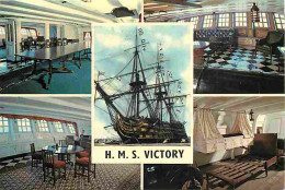 Bateaux - Voiliers - H.M.S.Victory - Multivues - Etat Pli Visible - CPM - Voir Scans Recto-Verso - Sailing Vessels