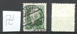 LETTLAND Latvia 1937 Michel 254 WM Inverted O - Lettonie