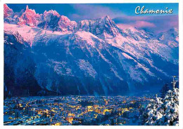 74 - Chamonix - Mont-Blanc - Vue Générale De Chamonix - Coucher De Soleil - CPM - Voir Scans Recto-Verso - Chamonix-Mont-Blanc