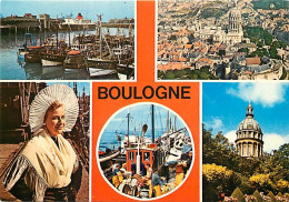 62 - Boulogne Sur Mer - Multivues - Bateaux - Folklore - CPM - Carte Neuve - Voir Scans Recto-Verso - Boulogne Sur Mer
