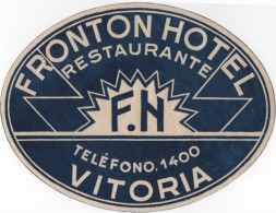 Fronton Hotel Vitoria - & Hotel, Label - Etiketten Van Hotels