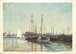 Art - Peinture - Claude Monet - Bateaux De Plaisance - CPM - Voir Scans Recto-Verso - Peintures & Tableaux