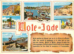 44 - Loire Atlantique - La Cote De Jade - Multivues - Plage - Bateaux - Flamme Postale - CPM - Voir Scans Recto-Verso - Autres & Non Classés