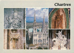 28 - Chartres - Cathédrale Notre Dame - Multivues - Art Religieux - CPM - Carte Neuve - Voir Scans Recto-Verso - Chartres
