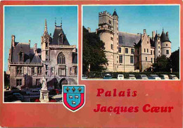 18 - Bourges - Le Palais Jacques Coeur - Multivues - Blasons - Automobiles - Carte Neuve - CPM - Voir Scans Recto-Verso - Bourges