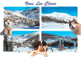 05 - Vars Les Claux - Multivues - Hiver - Neige - Chiens Husky - Flamme Postale De Guillestre - CPM - Voir Scans Recto-V - Autres & Non Classés