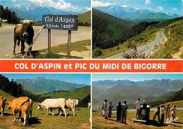 Animaux - Vaches - Hautes Pyrénées - Multivues - Le Col D'Aspin - Le Pic Du Midi De Bigorre - CPM - Voir Scans Recto-Ver - Kühe