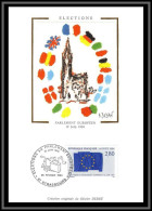 48860 N°2860 Parlement Européen Europe Europa Drapeau Flag 1994 France Carte Maximum (card) Fdc édition - 1990-1999
