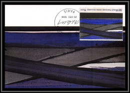 48832 N°2448 Pierre Soulages Art Abstrait Abstract Tableau Painting 1986 France Carte Maximum (card) Fdc édition - 1980-1989